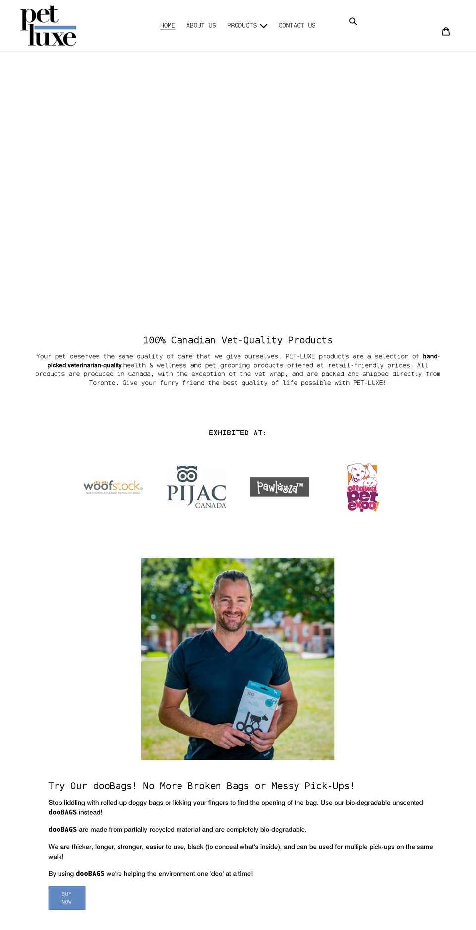 pet-luxe.com shopify website screenshot