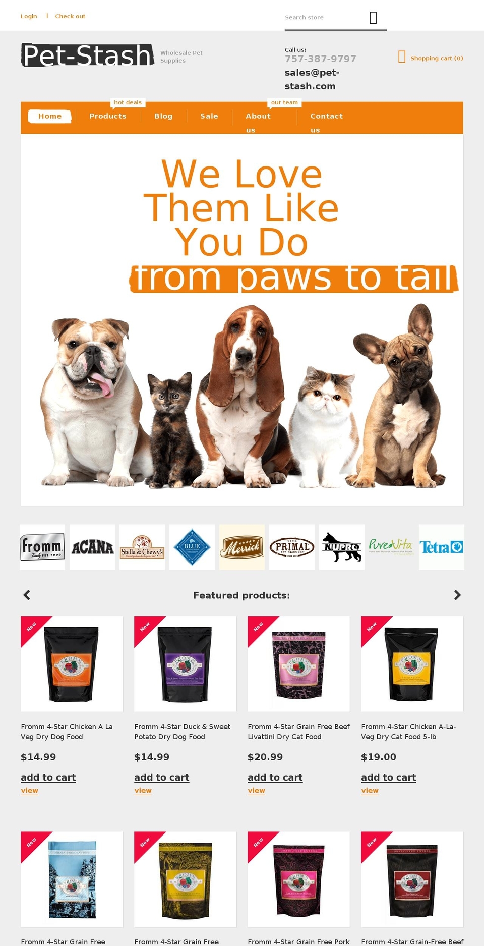 pet-stash.com — Shopify storefront screenshot