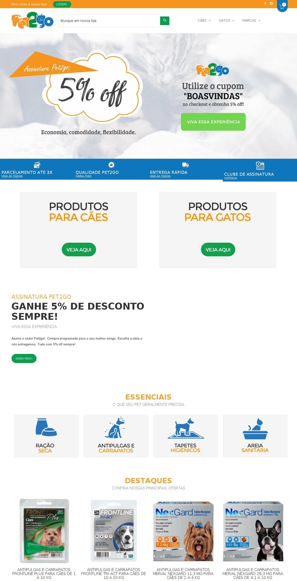 pet2go.pet shopify website screenshot