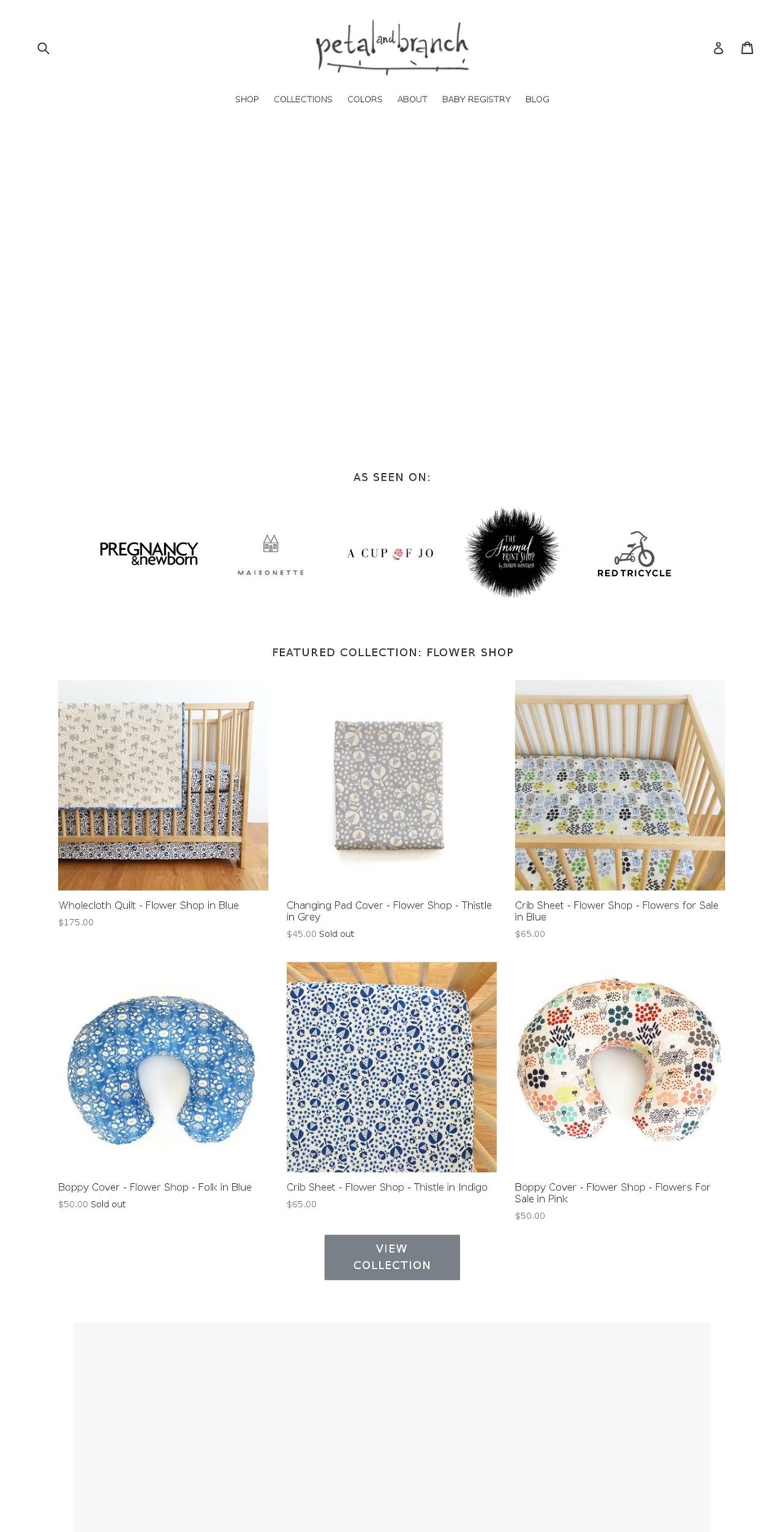 petalandbranch.com — Shopify storefront screenshot