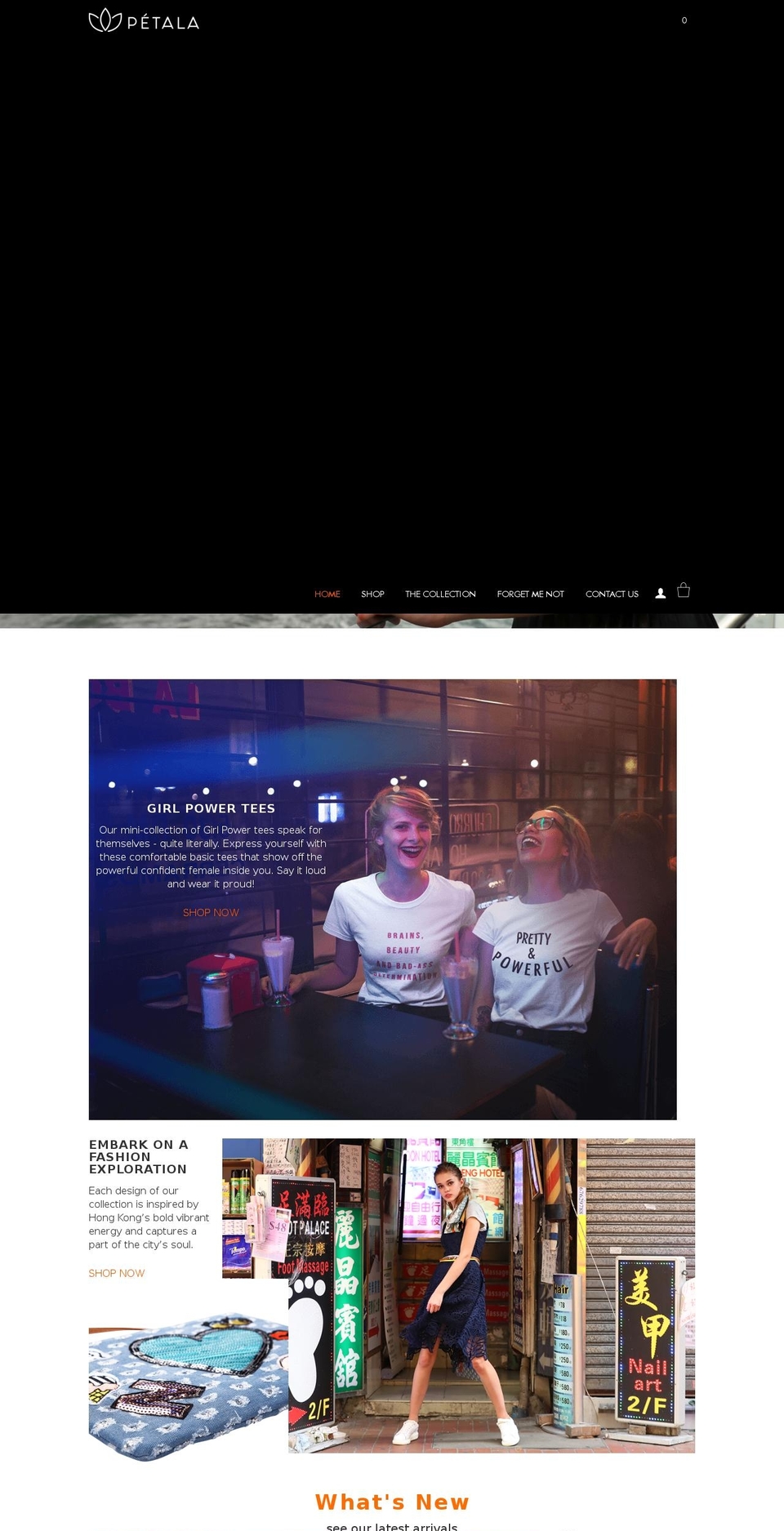 petalastore.com shopify website screenshot