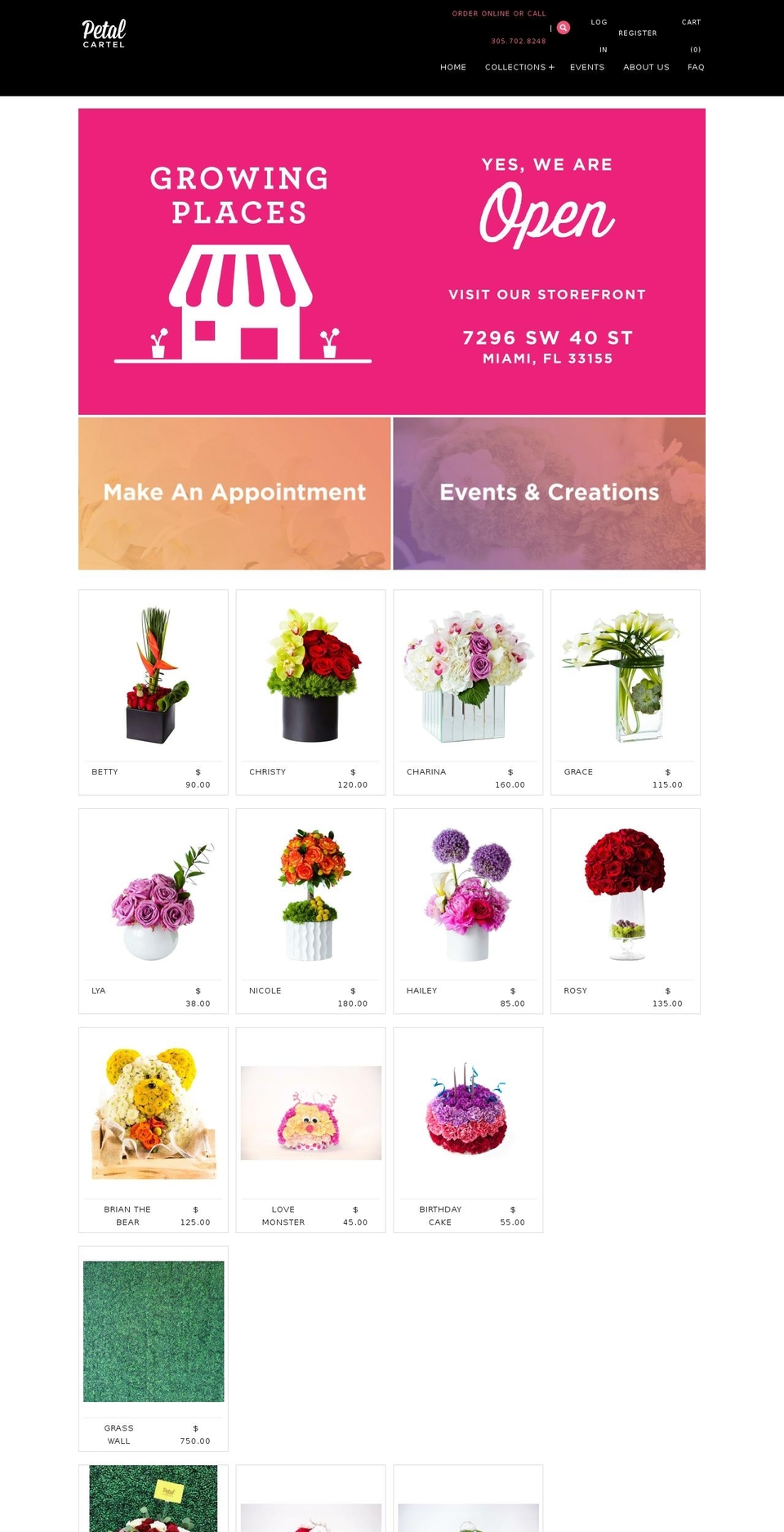 Copy of Petal Cartel Shopify theme site example petalcartel.com