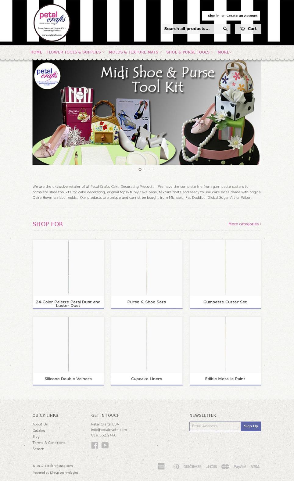 petalcraftsusa.com shopify website screenshot