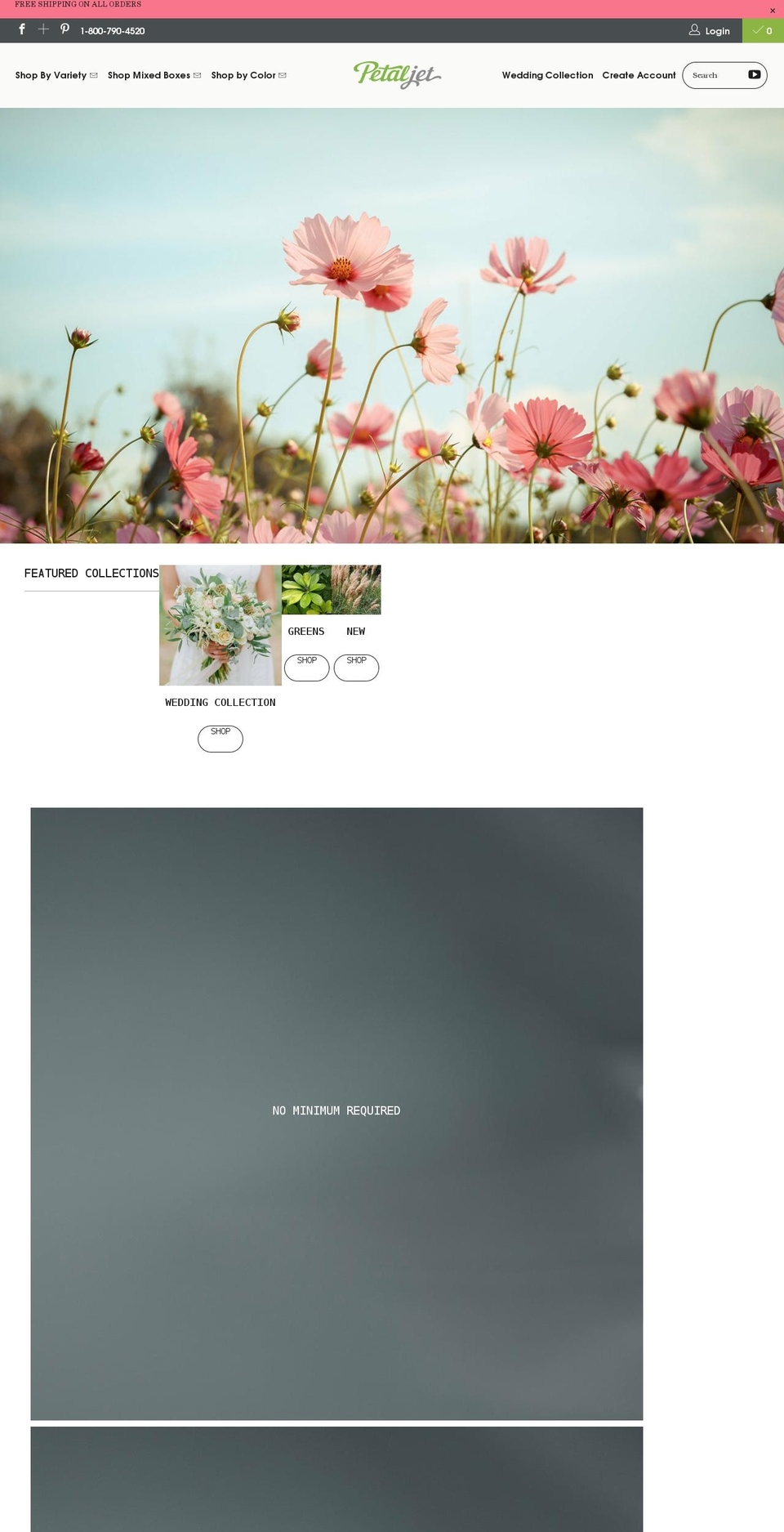 petaljet.com — Shopify storefront screenshot