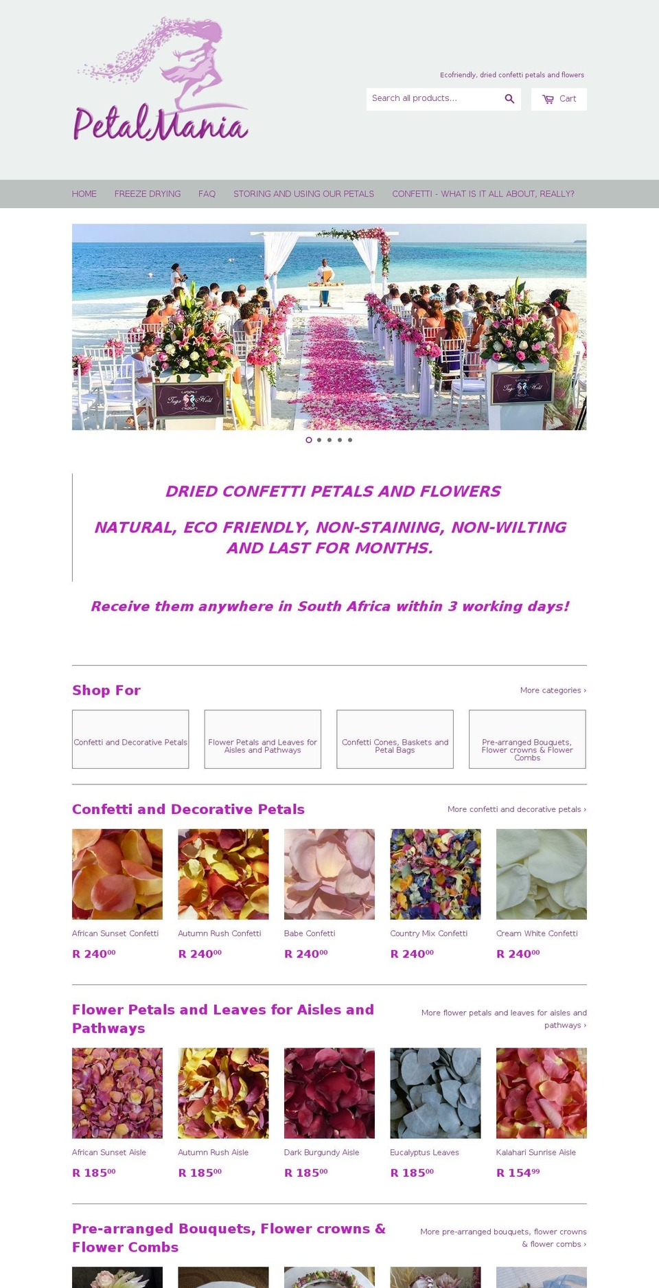 petalmania.com — Shopify storefront screenshot