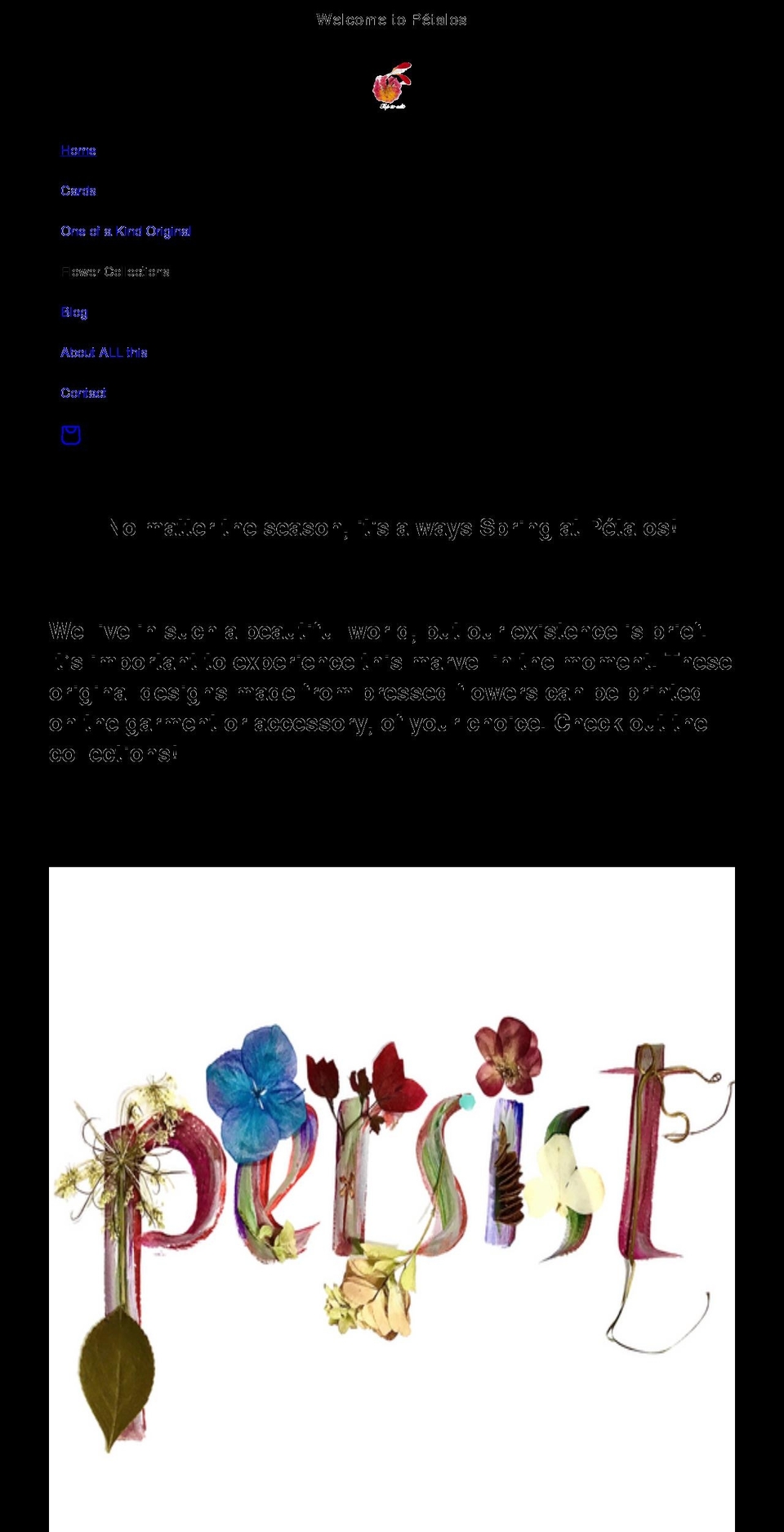 petalosbyada.com shopify website screenshot