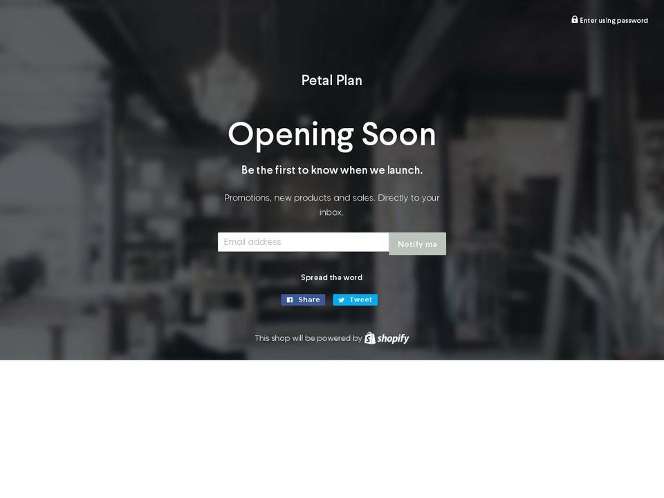 petalplan.com — Shopify storefront screenshot