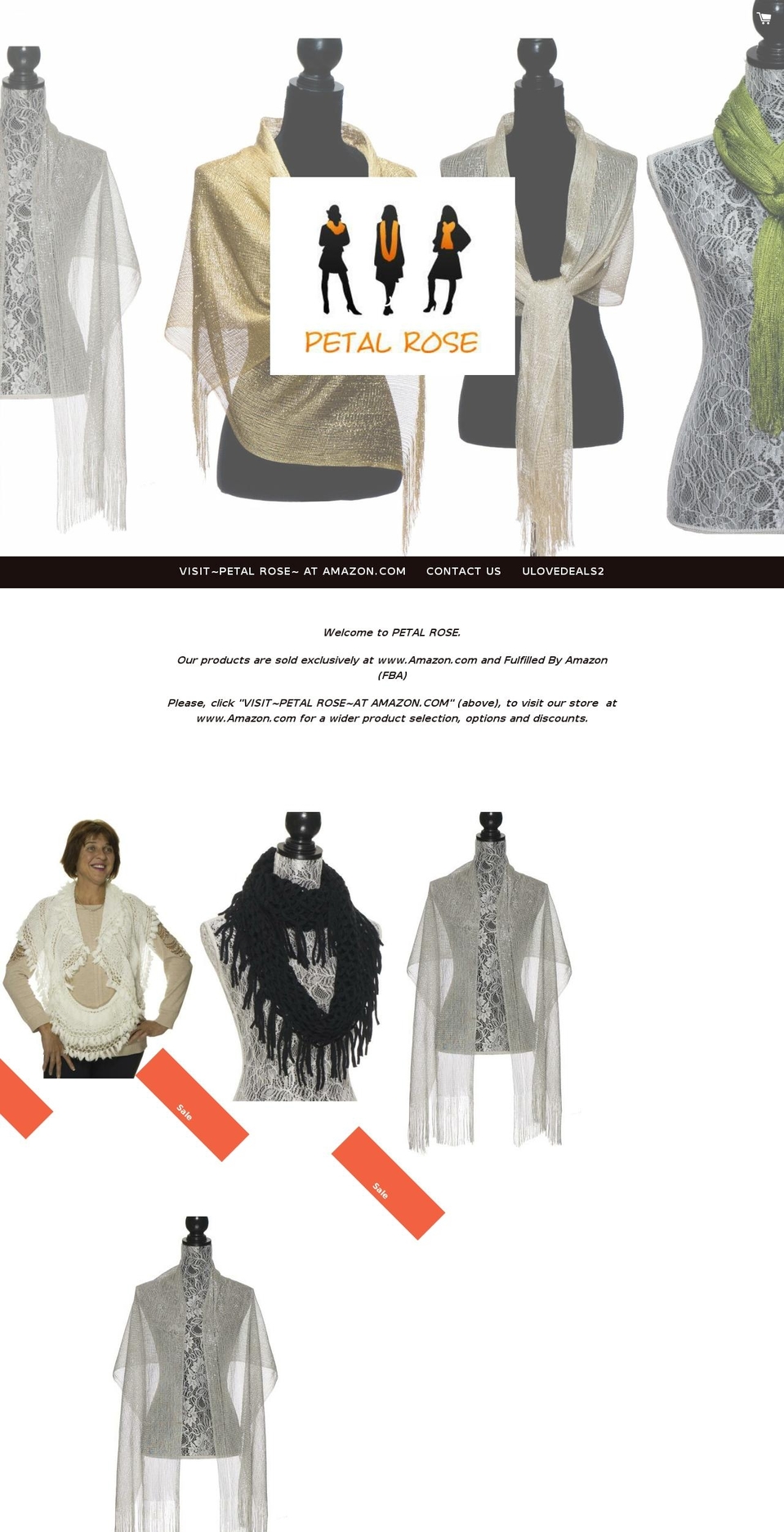 petalrose.com — Shopify storefront screenshot