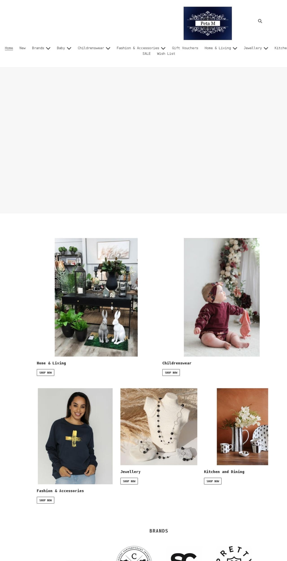 petamhomewaregifts.com shopify website screenshot