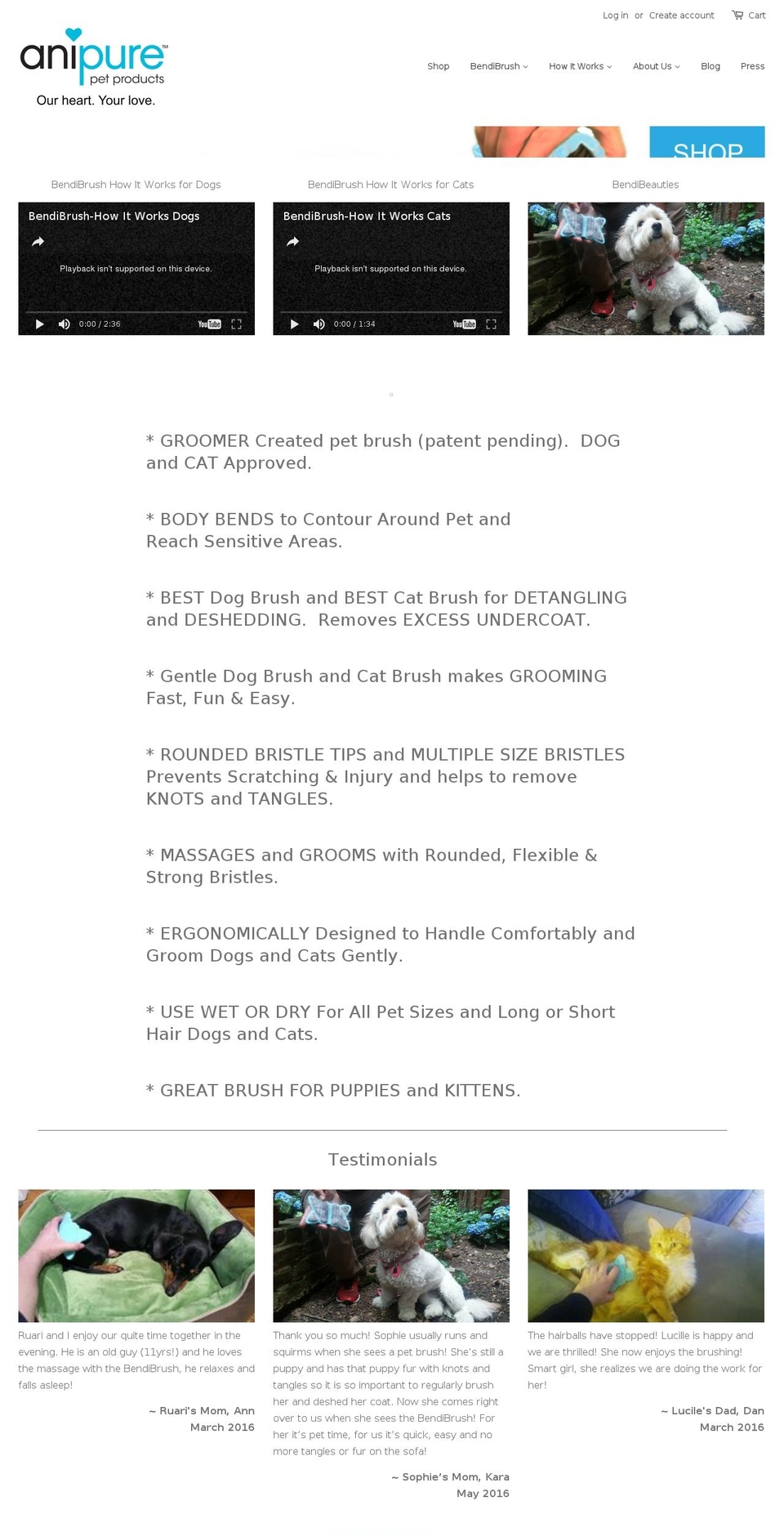 petanicals.com shopify website screenshot