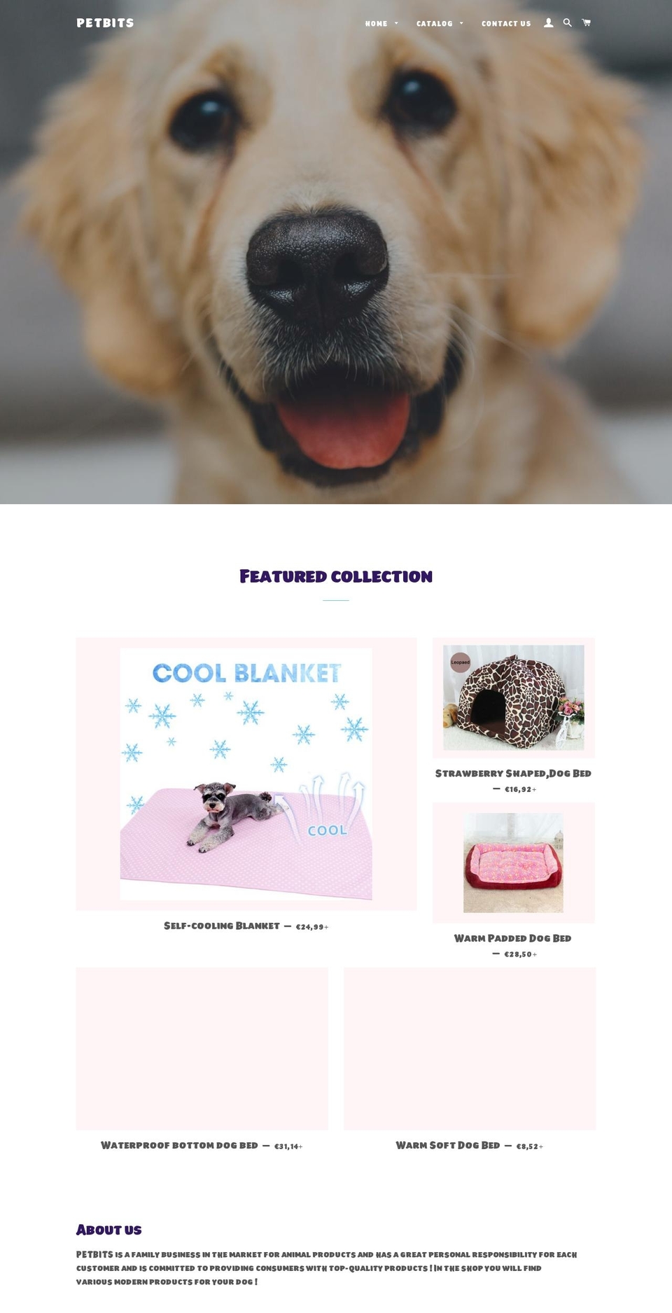 petbits.net shopify website screenshot