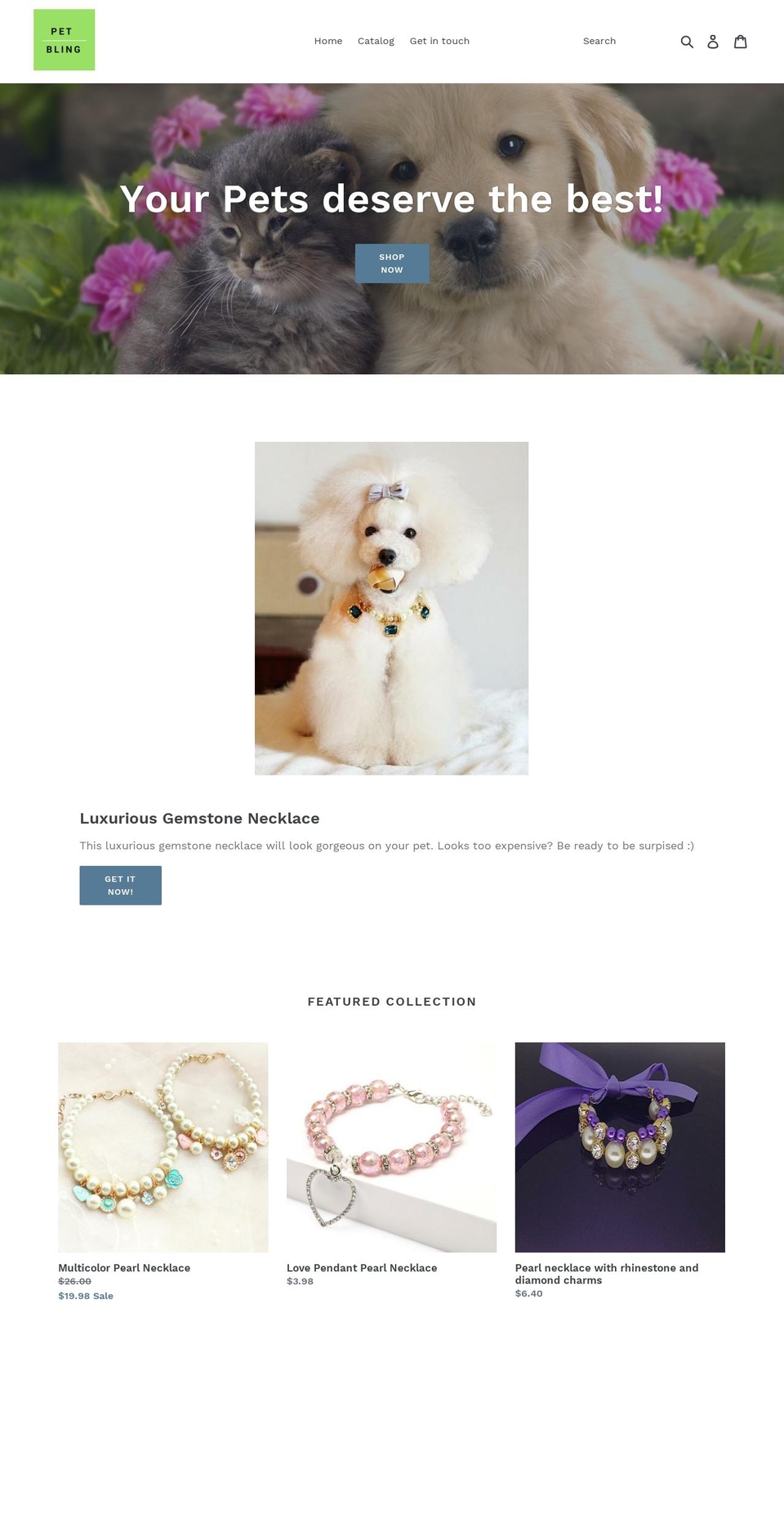 petbling.net shopify website screenshot