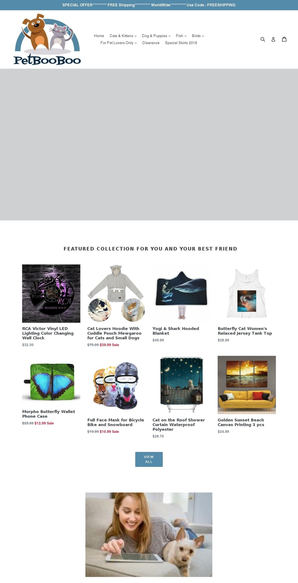 petbooboo.com — Shopify storefront screenshot