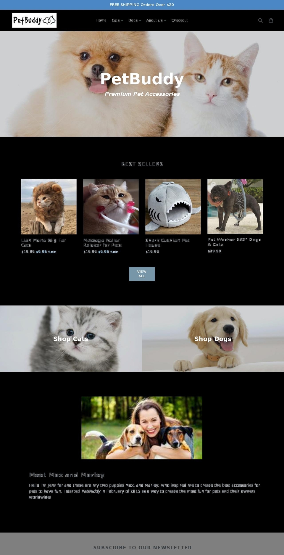 petbuddyshop.com — Shopify storefront screenshot