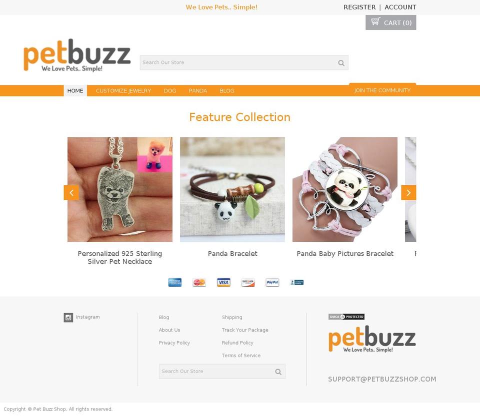 petbuzzshop-myshopify-com-optimofinal Shopify theme site example petbuzzshop.com