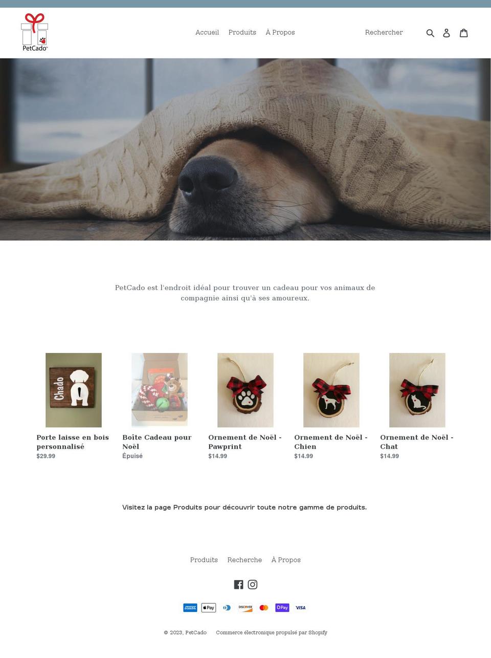 petcado.com shopify website screenshot