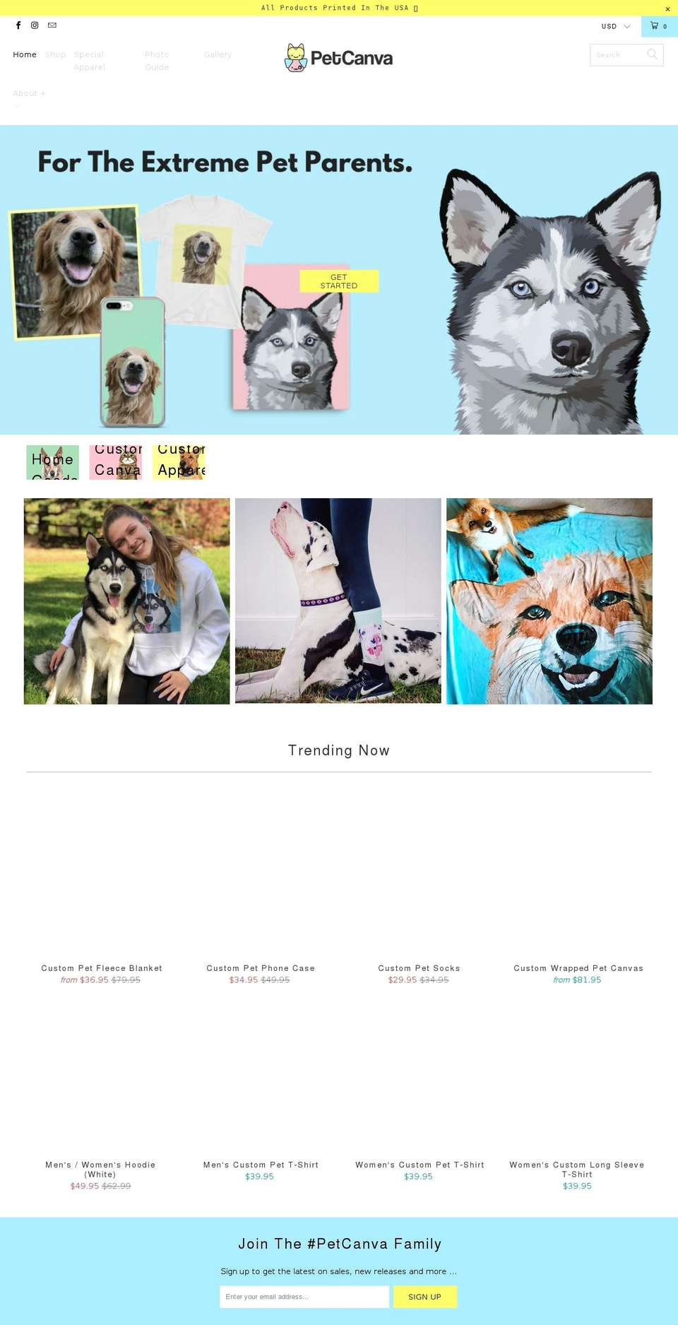 turbo-1 Shopify theme site example petcanva.com