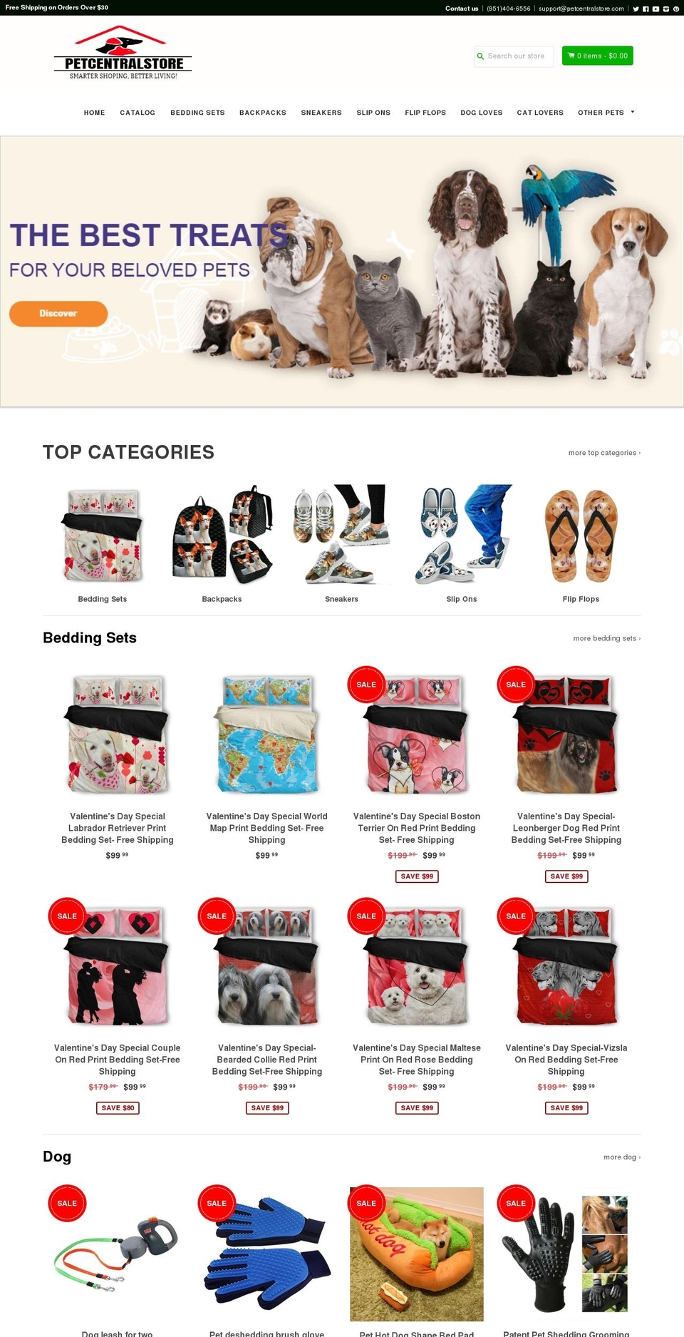 breedbiztheme Shopify theme site example petcentralstore.com