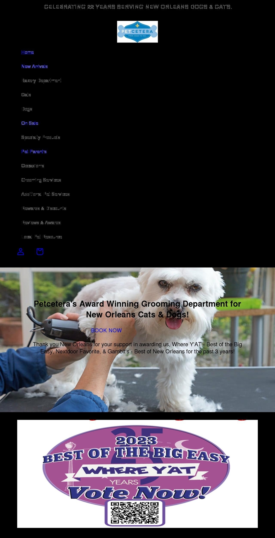petceteranola.com shopify website screenshot