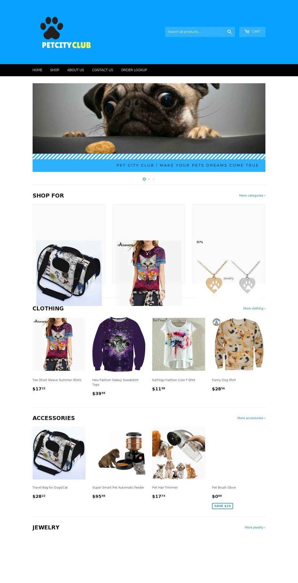 petcityclub.com shopify website screenshot