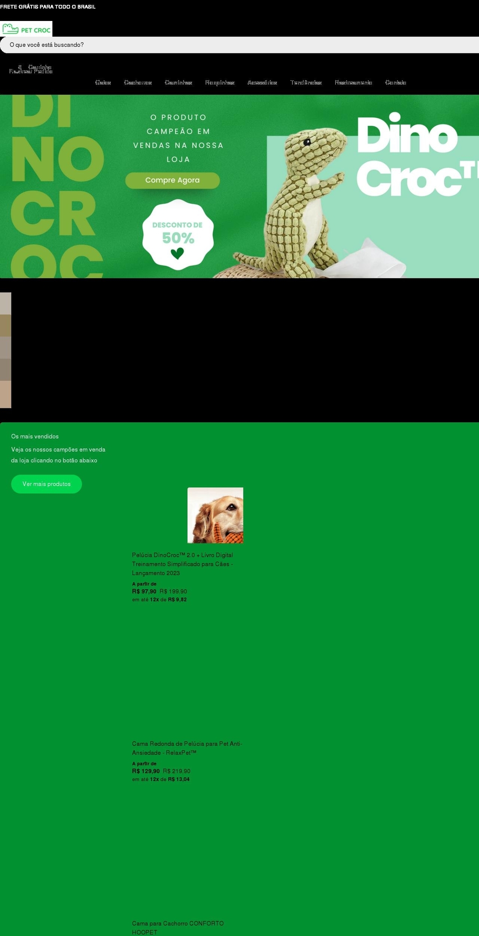 petcroc.com shopify website screenshot