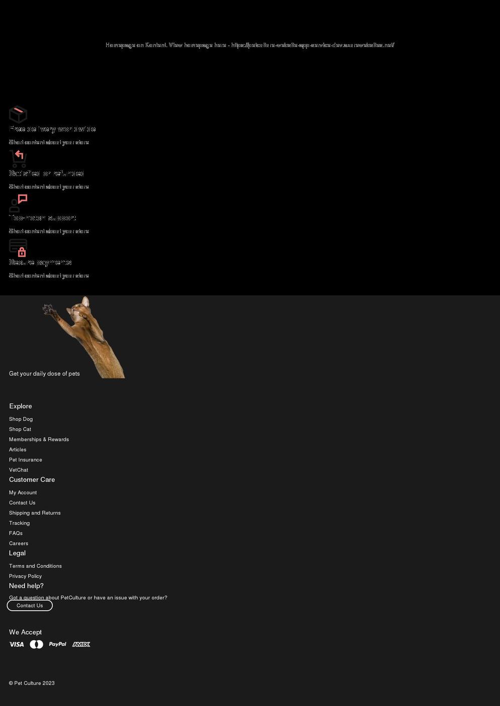 petculture1-dev.myshopify.com shopify website screenshot