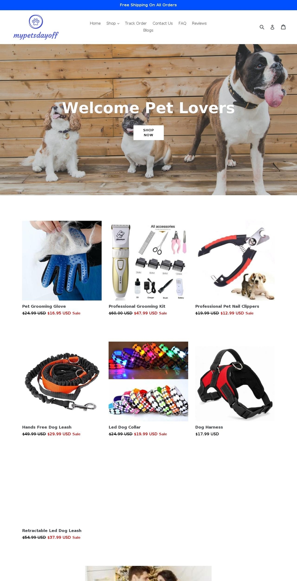 petdayoff.com — Shopify storefront screenshot