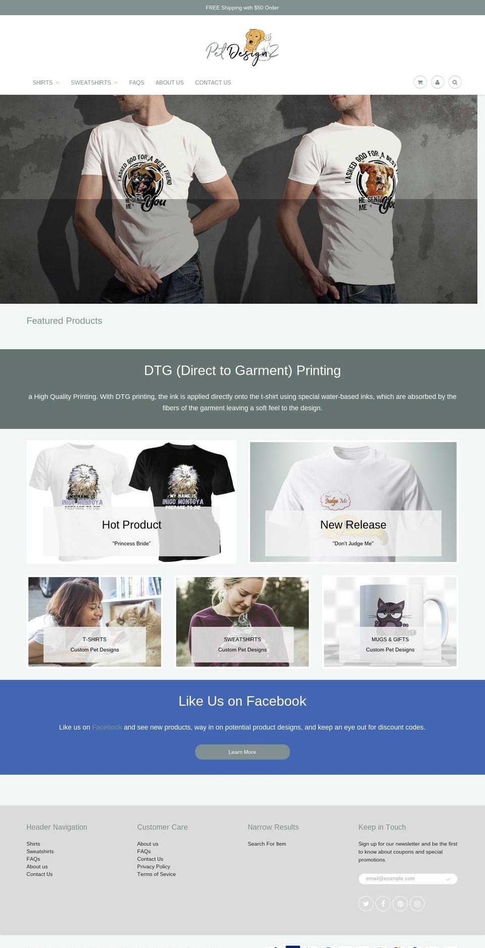 petdesignz.com — Shopify storefront screenshot