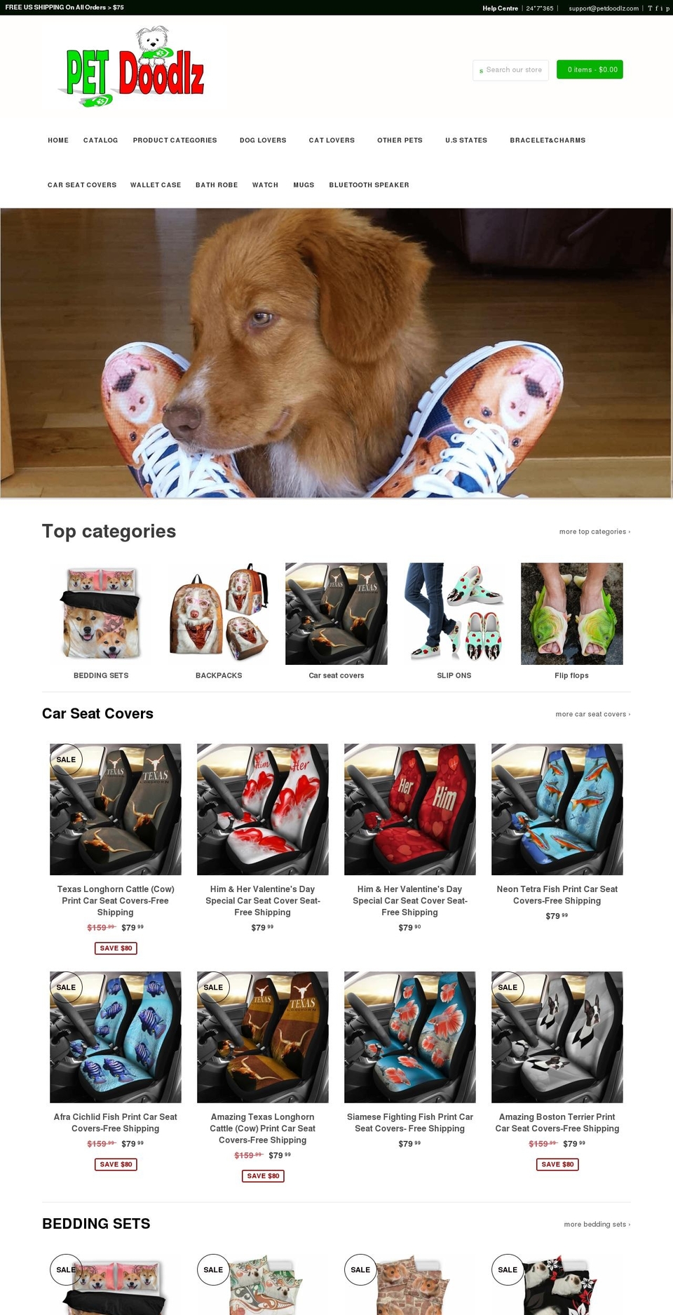 breedbiztheme Shopify theme site example petdoodlz.com