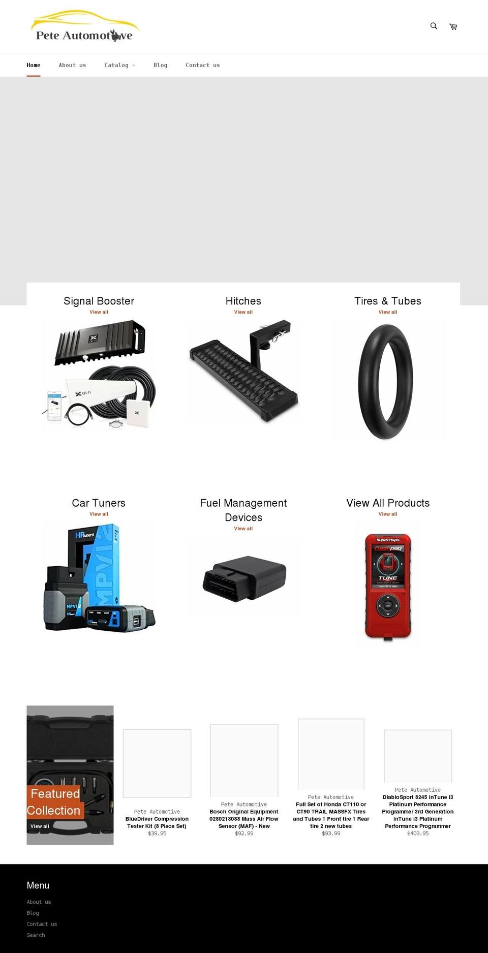 peteautomotive.com shopify website screenshot