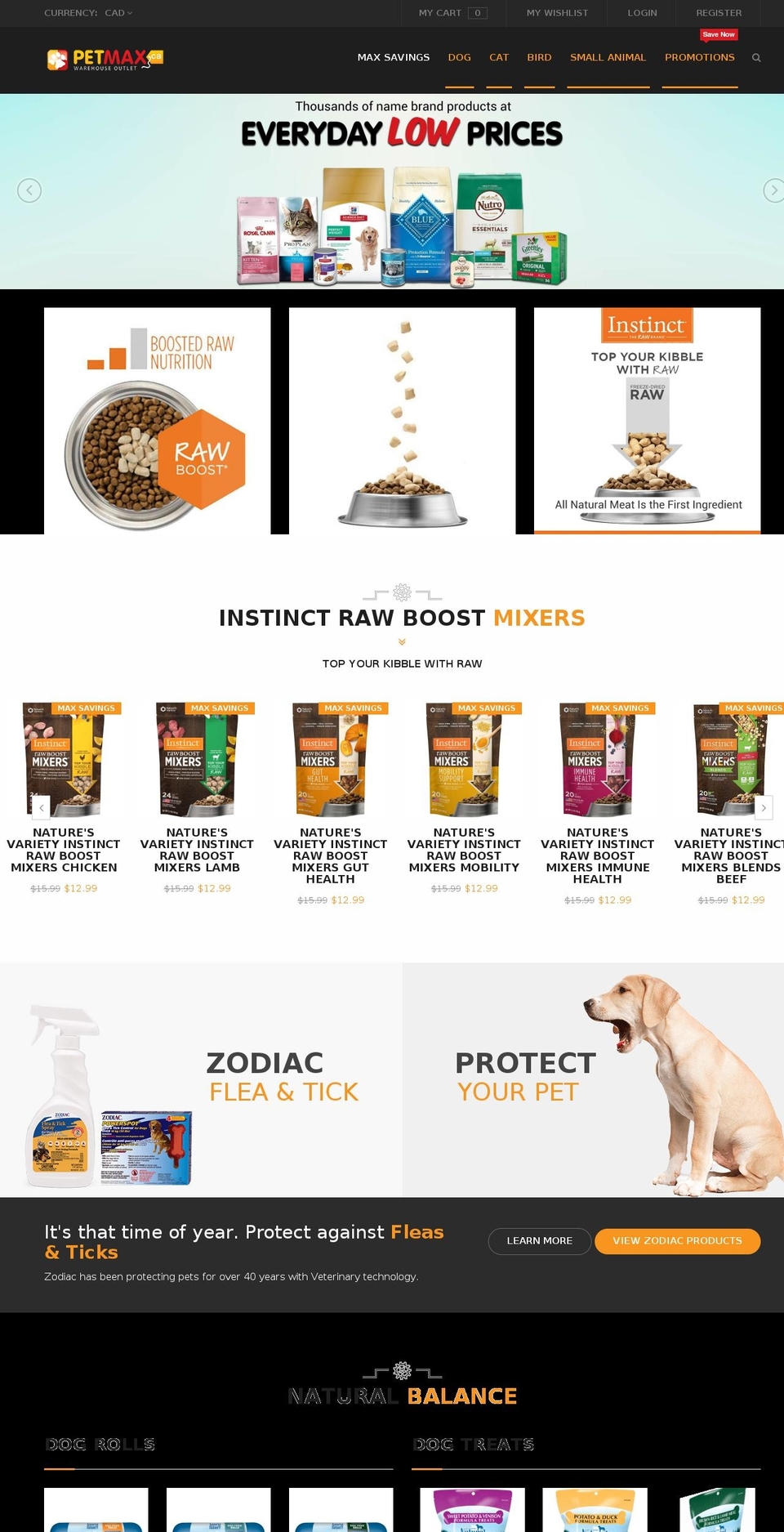 PetMax Main Bold Fix Bold Tier 2 Shopify theme site example petedge.ca