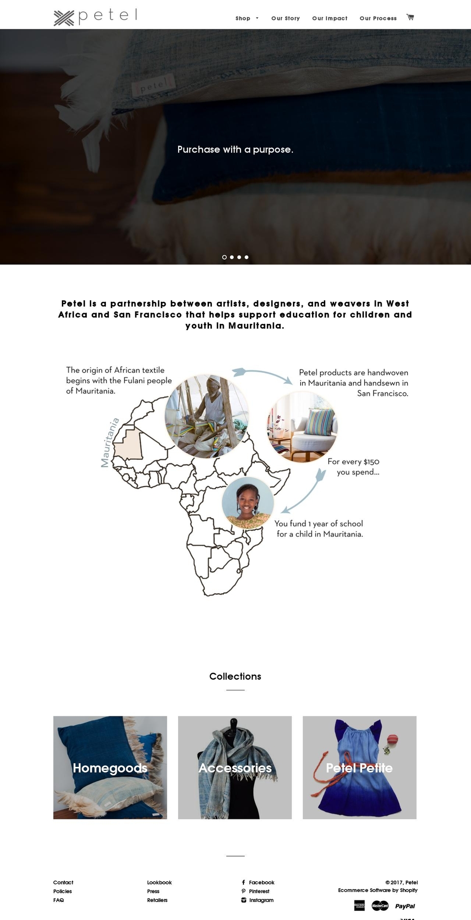 peteldesign.com shopify website screenshot