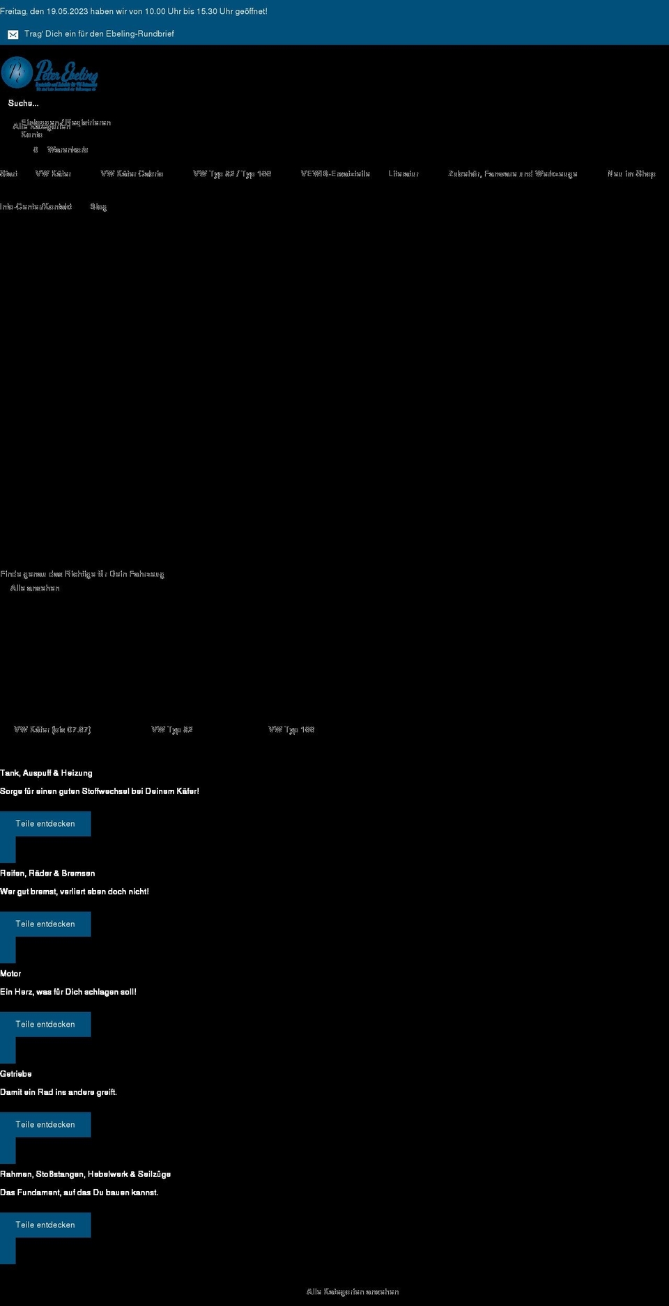 peter-ebeling.de shopify website screenshot