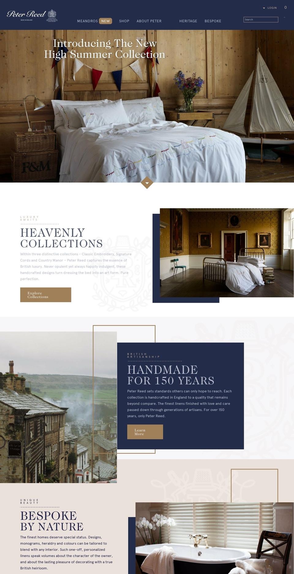 Peter Reed (May 2018) Shopify theme site example peter-reed.com
