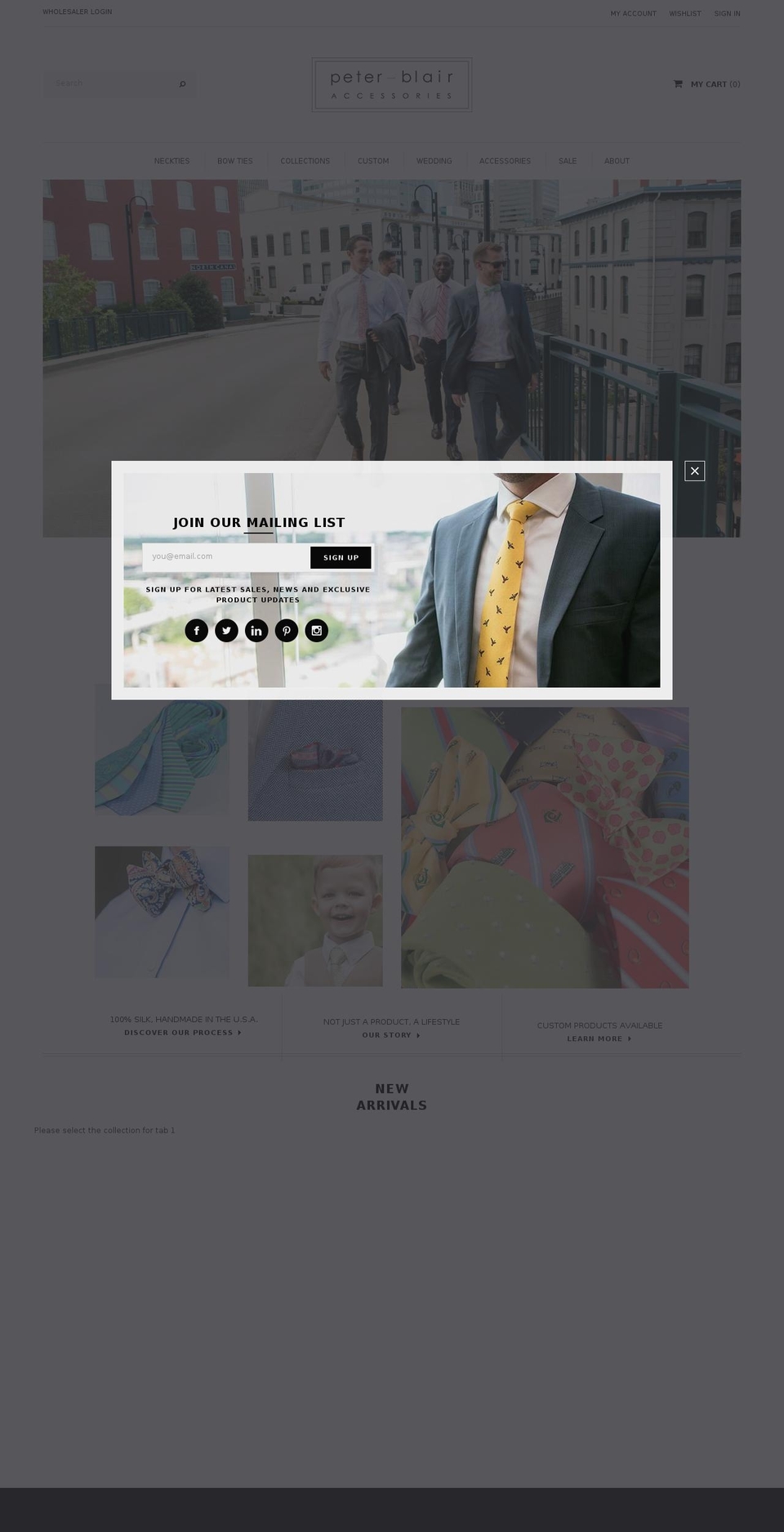 forte-center-header-theme-package-1-0-0 Shopify theme site example peterblairltd.com