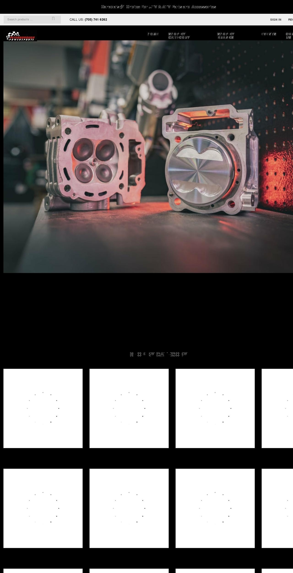 peterboroughpowersports.com shopify website screenshot