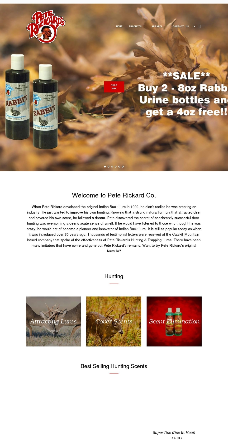 peterickard.com shopify website screenshot