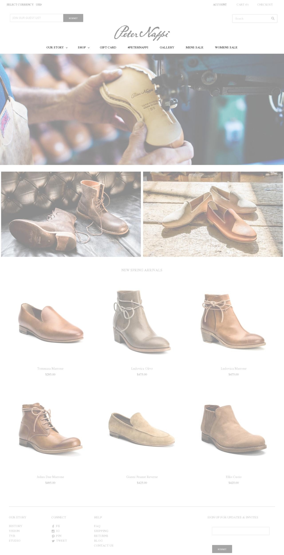 peternappi.com shopify website screenshot