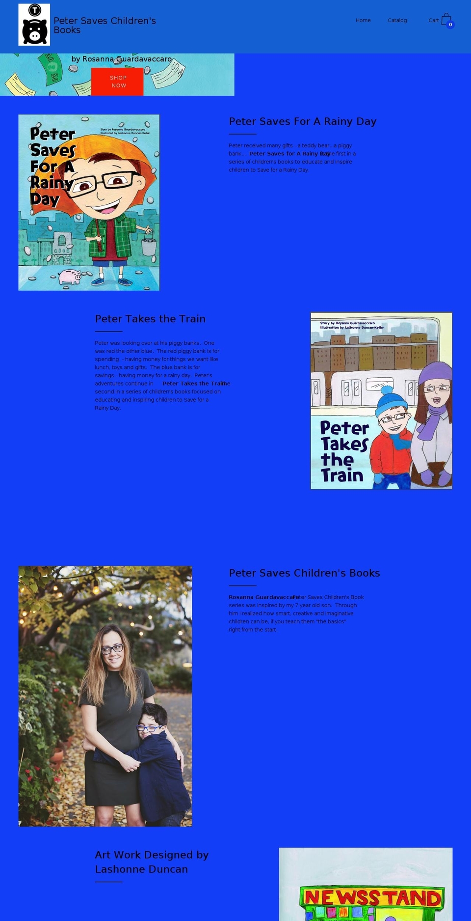 petersaveschildrensbooks.com — Shopify storefront screenshot