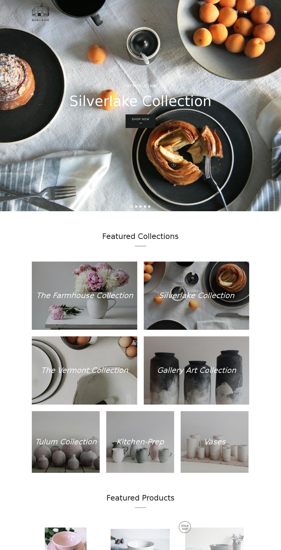 petersheldonceramics.com shopify website screenshot