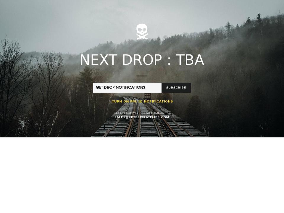 petespiratelife.com shopify website screenshot