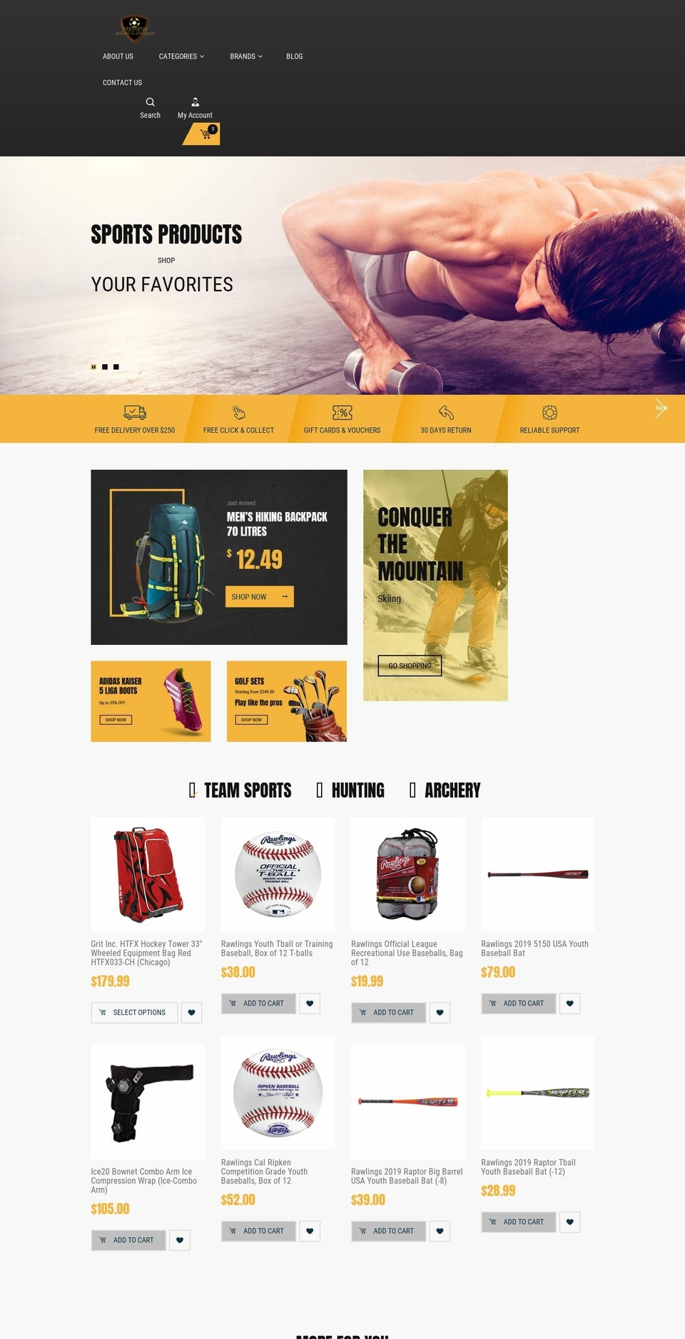 bingo-sparta- Shopify theme site example petessportsoutdoors.com