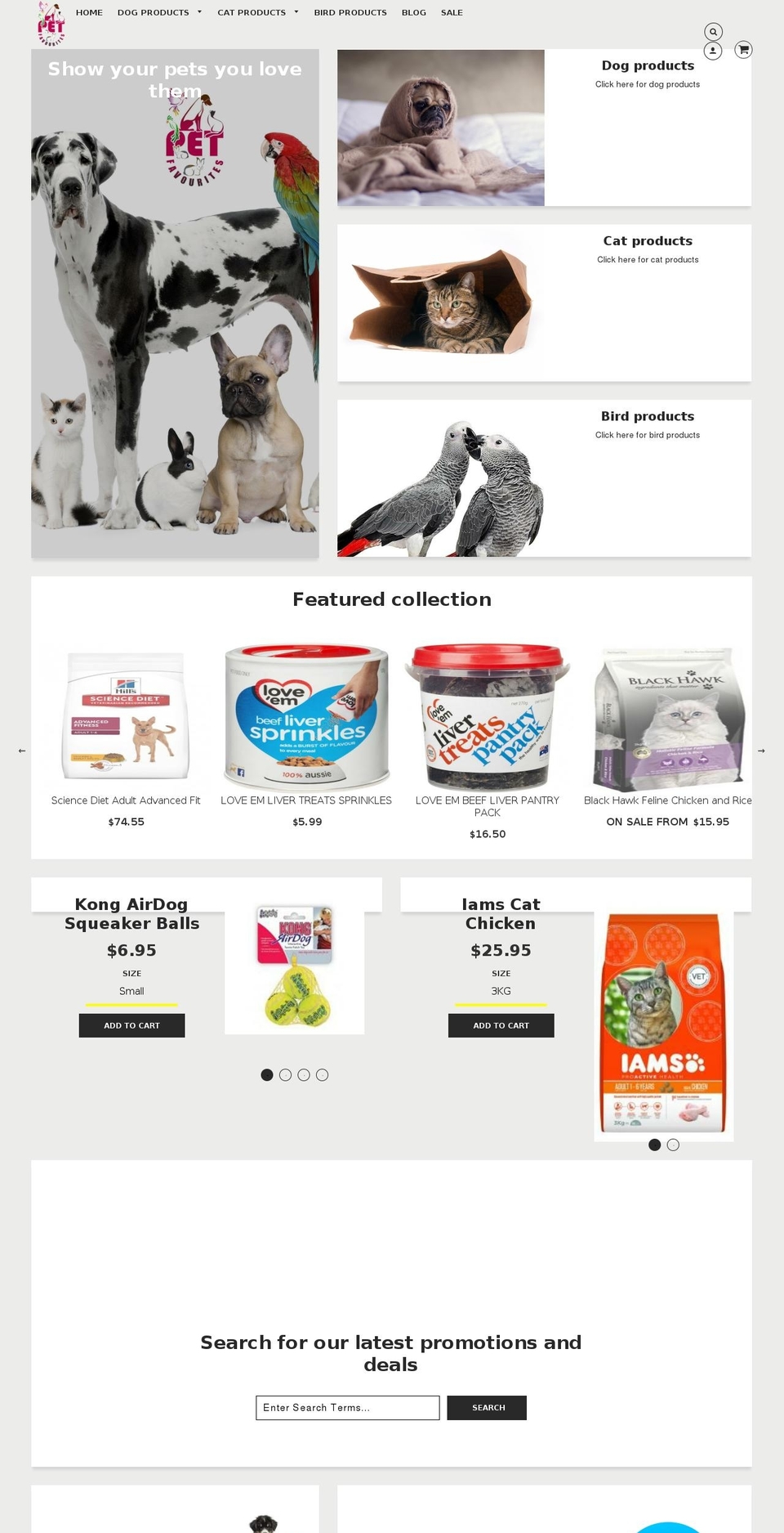 Copy of Loft - 4-09-2017 Shopify theme site example petfavourites.com.au
