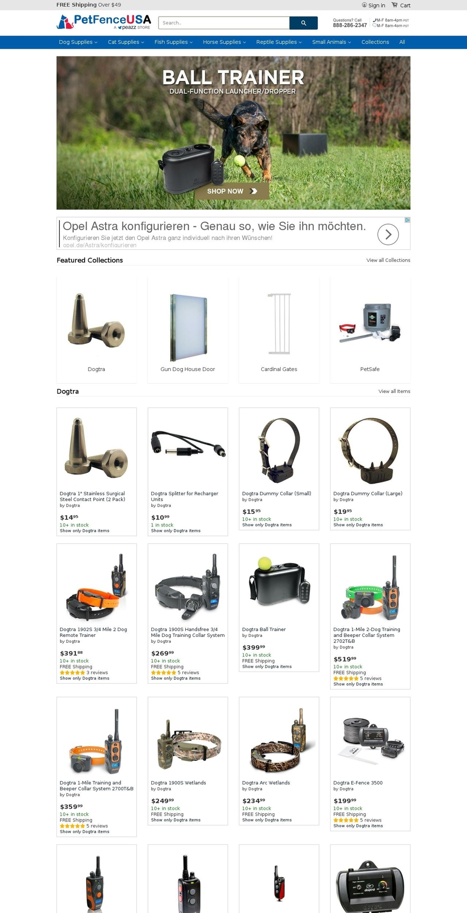 meyda-export Shopify theme site example petfenceusa.com