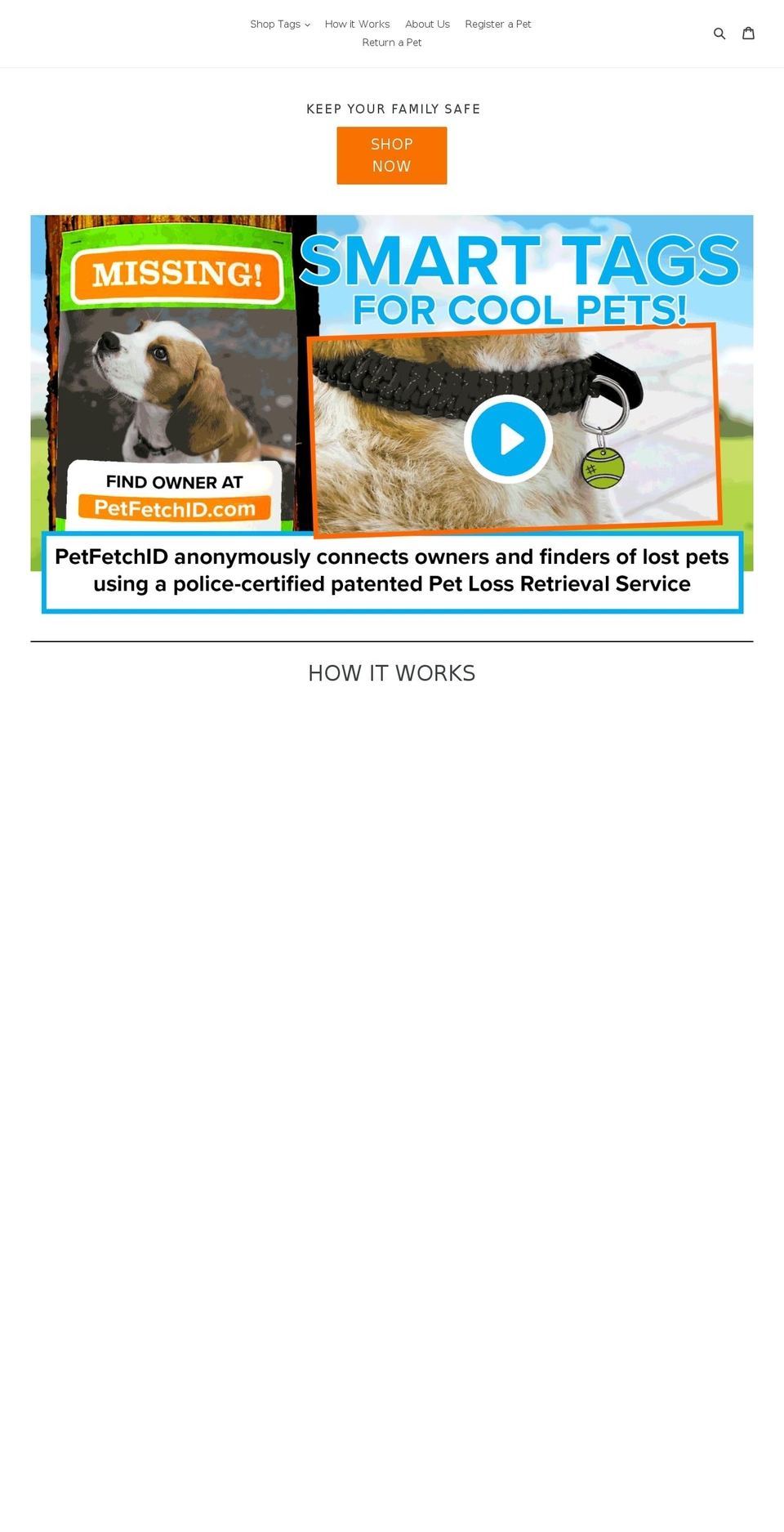 petfetchid.myshopify.com shopify website screenshot