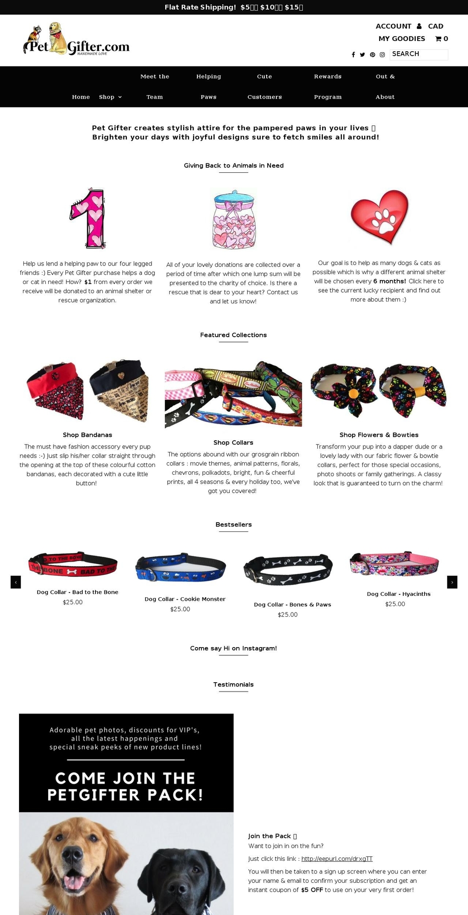 petgifter.com — Shopify storefront screenshot