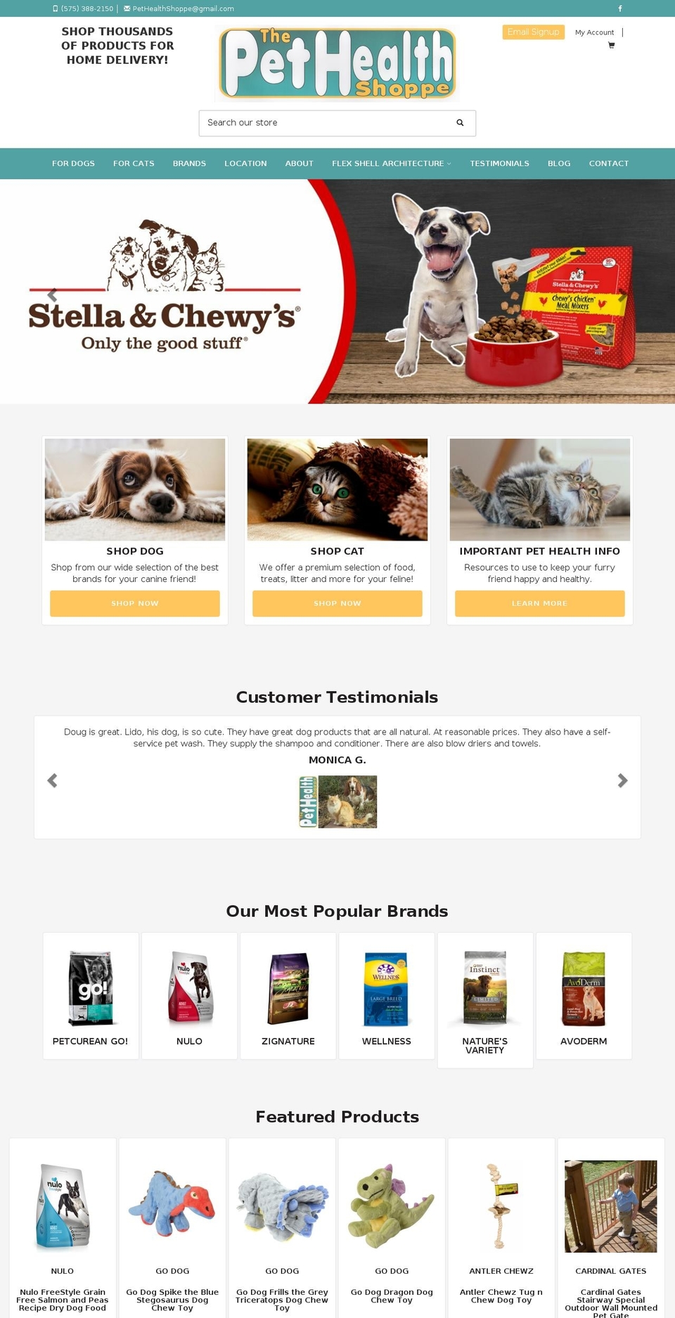 theme-export-healthy-pet-aurora-myshopify-com Shopify theme site example pethealthshoppe.com