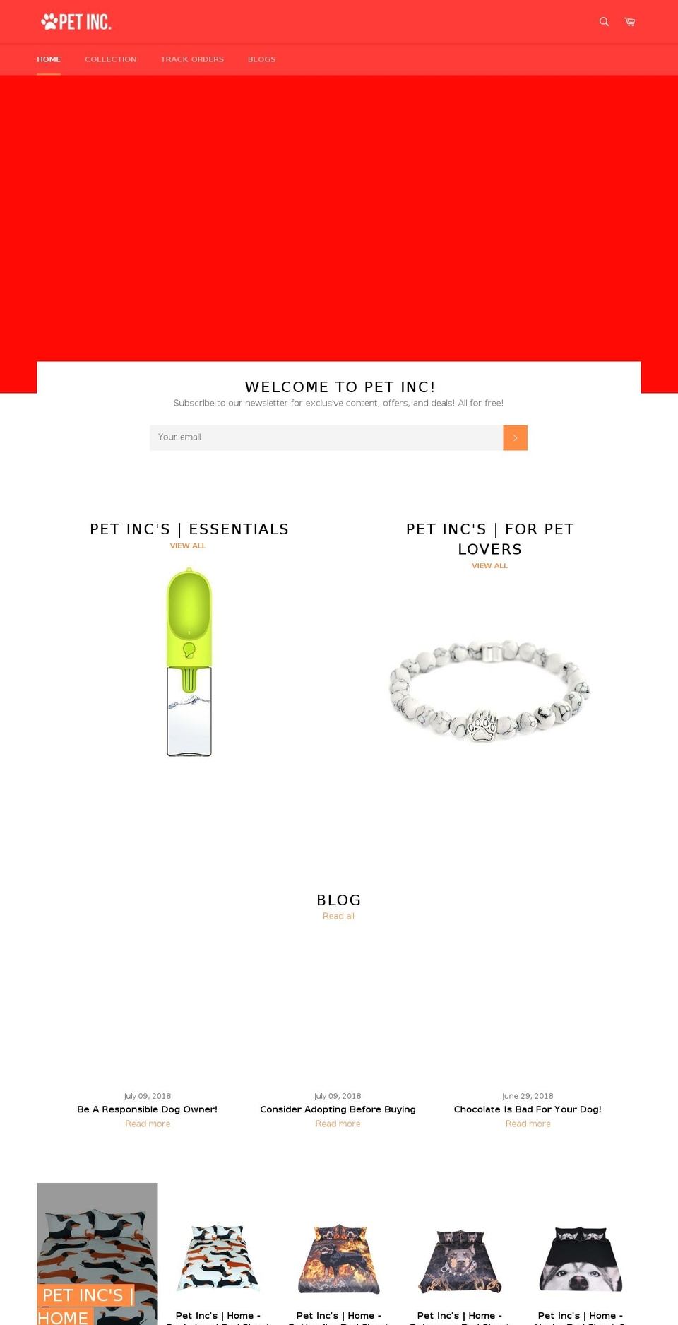 petincorporated.com — Shopify storefront screenshot