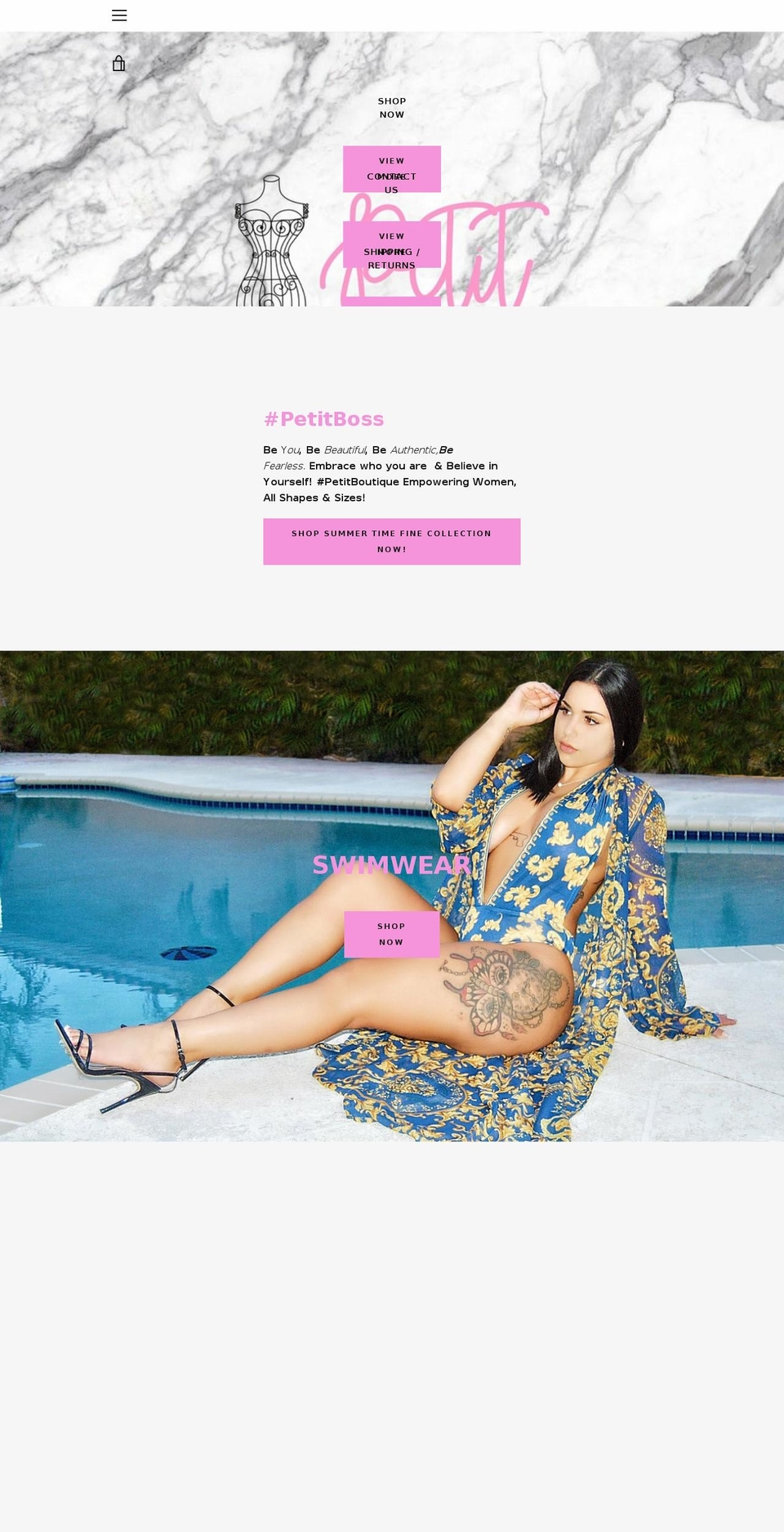 petit-boutique.com — Shopify storefront screenshot