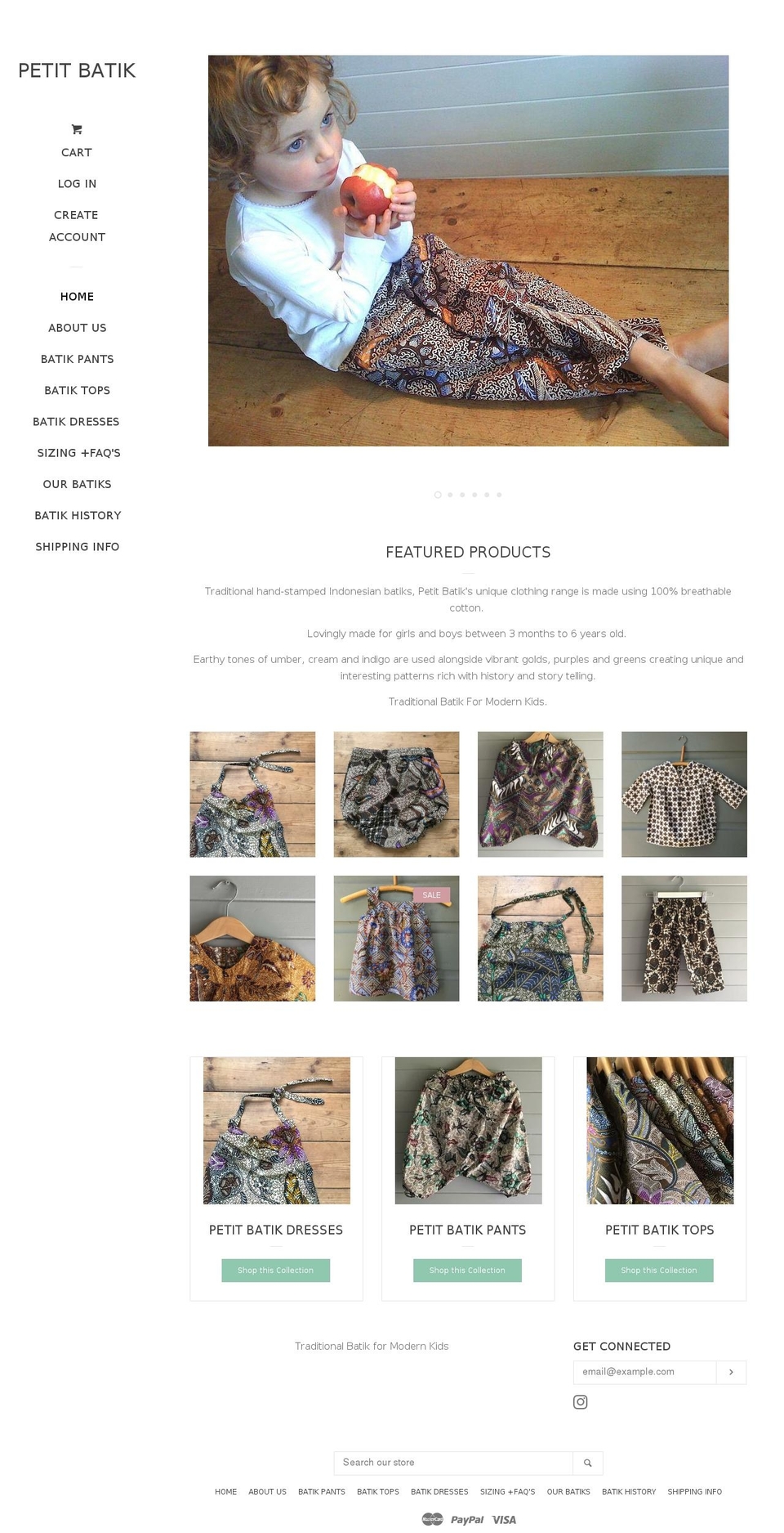 petitbatik.com shopify website screenshot